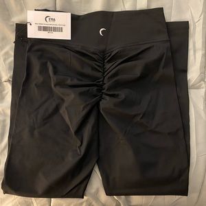 Zyia Black Scrunchy What Brilliant Hi Rise 6-8